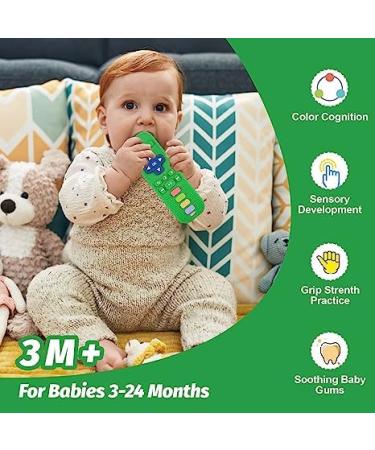 Buy BPA-Free Silicone Baby Bite Ring Toy - Remote Control Design for 0-12+ Months | Safe Chew Ring for Teething Relief - Purple - Buy Online on GoSupps.com