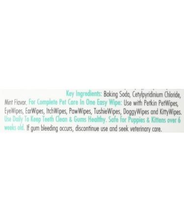 Petkin Toothwipes Dogs/Ca Size 40ct Toothwipes Dogs/Cats 40ct - Buy Online on GoSupps.com