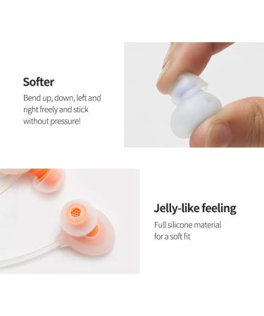 AZLA POM 10S Ear Plugs - Premium Noise Cancelling Silicone Earplugs for Sleep Snoring & Noise Reduction - Reusable with 6 Sizes & Hard-Case Pouch - International Shipping Available - Buy Online on GoSupps.com