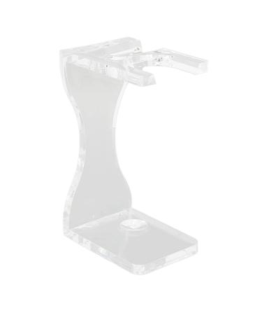 Uxsiya Acrylic Beard Brush Holder Transparent Space Saving Sturdy Construction Beard Brush Stand