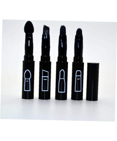 1PC 4 In 1 Premium Detachable Brush Multi-Sections Cosmetic Makeup Brush Lip Brush Eyeshadow Brush Eyebrow Brush Portable Travel Makeup Brush Kit(Black) - Buy Online on GoSupps.com