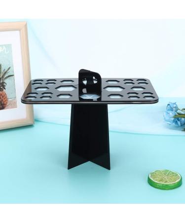 Buy 26-Hole Makeup Brush Dry Rack - Air Drying Holder for Cosmetics & Nail Brushes - Black - Buy Online on GoSupps.com