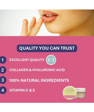 Lip Exfoliator Scrub and Moisturizer Coconut Dream Fruit Flavor Sugar Lip Scrub for Dark Lips Dryness and Overnight Hydration For Men & Women Made in the USA Botanicals by W.D.D - Buy Online on GoSupps.com