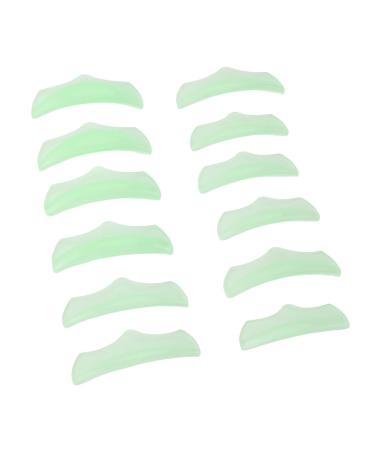 Lash Lifting Pads Set Reusable Permanent SelfAdhesive Eyelash Curler 6 Pairs for Salon (Green)