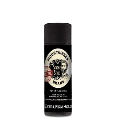 Mountaineer Brand Stache Stick - Mustache Wax Stick for Men, Styling Wax that Styles & Holds Mustache for All Hair Types, Mustache Care Products to Add to Men's Grooming Kit - 1.5 Oz, Extra Firm Hold