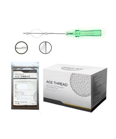 ACE PCL thread lift Made in Korea/Face & Whole Body - Multi Thread/L-Type Blunt (16pcs) (23G60/80mm) 1 Count (Pack of 16)