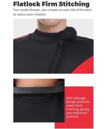 Yueta Men's 3MM Neoprene Full Body Wetsuit - Large Red - Buy Online on GoSupps.com