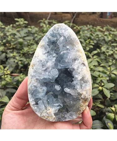 Large Size Natural Kyanite Quartz Crystal Cluster Egg Rough Druzy Geode MineralsAs HOMEZHOU