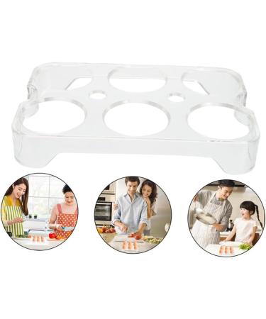 Hohopeti 3pcs Egg Storage Box Eggs Refrigerator Egg Storage Racks Plastic Egg Racks Egg Holder Tray Household - Buy Online on GoSupps.com