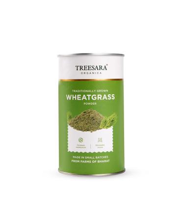 TREESARA TREESARA Organic Wheatgrass Powder Immunity Boosting and Naturally Detoxifying Superfood Supports Healthy Metabolism Helps