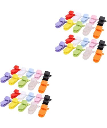 DOITOOL 100 pcs Plastic Baby Teether Toy Pacifier Clips - Soother Toy & Pacifier Suspender for Infants - Buy Online on GoSupps.com
