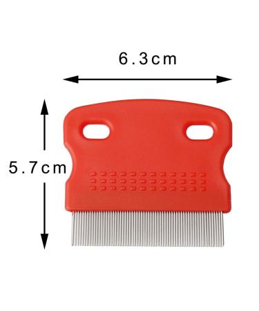 Pack of 3 Flea Combs for Dogs & Cats | Stainless Steel Grooming Combs with Handle | Effective Flea and Stain Remover - Buy Online on GoSupps.com