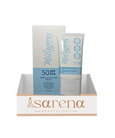 Isarena Beautyline s Protector Facial Milagros 40ml Protector Solar sin Color Filtro UVA -UVB Sunscreen Matte Effect No Greasy Acabado Mate No Grasoso Colombia Skincare