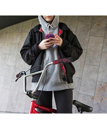 Fuzion Pro Scooters Hex Grips BMX Bike Grips - Black & Red Swirl - Buy Online on GoSupps.com