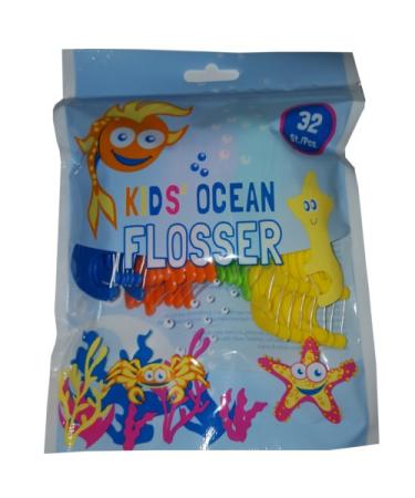 FLOSSER Kids Ocean dental floss for children 32 pieces - Buy Online on GoSupps.com