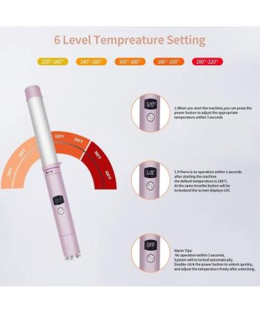 5 in 1 Hair Curler Set - Ceramic Curling Iron Wand with Instant Heat & LCD Temperature Control - Nourish Your Hair for Perfect Curls - Buy Online on GoSupps.com