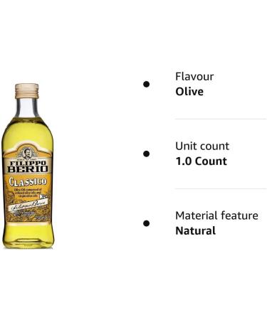 Filippo Berio Pure Olive Oil 750ml - High-Quality Cold Pressed Cooking Oil - Buy Online on GoSupps.com