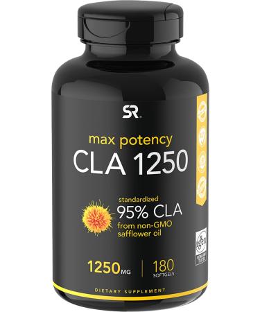 Sports Research CLA 1250 Max Potency 1250 mg 180 Softgels
