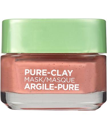 L'Oreal Pure-Clay Beauty Mask Exfoliate & Refine Pores 3 Pure Clays + Red Algae 1.7 oz (48 g)