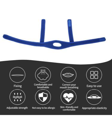 Shop Unisex Anti-Snoring Belt - Stop Snoring with Comfort & Style | Adjustable Chin Strap for Effective Sleep Solutions (Blue) - Buy Online on GoSupps.com