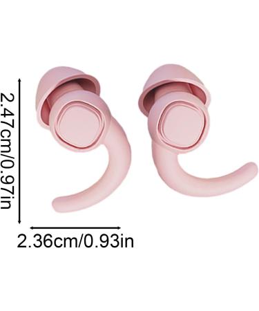 Earplugs for Snoring Blocking - Reusable Ear Plugs for Sleeping Portable Calm Ear Plugs for Family Friends Colleagues Rowces Light Pink - Buy Online on GoSupps.com