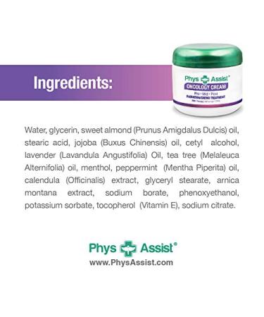 PhysAssist Oncology Body Cream with Botanicals (4 oz jar + 1.5 oz) Soothing and Hydrating to Stressed Skin. Made with Lavender Calendula and Peppermint. Non-Irritant Clinically Tested. - Buy Online on GoSupps.com