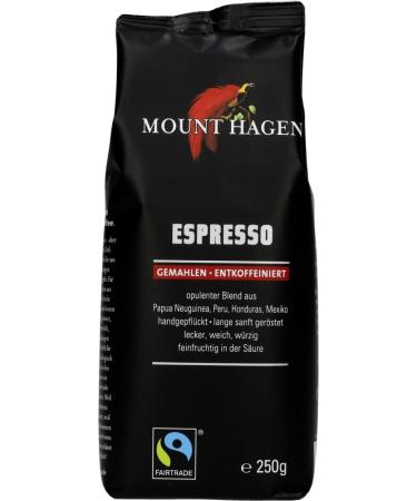 Mount Hagen Bio espresso ground and decaffeinated 2 x 250 g