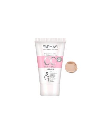 Farmasi CC Cream, Pure, Natural and Flawless Finish, Great Results Every Time, Medium to Full Coverage, All-Day Hold, All Skin Types, 50 mL (Medium)