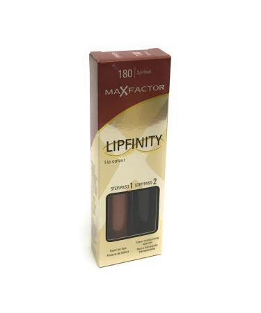 2 x Max Factor Lipfinity Lipstick Two Step New In Box - 180 Spiritual