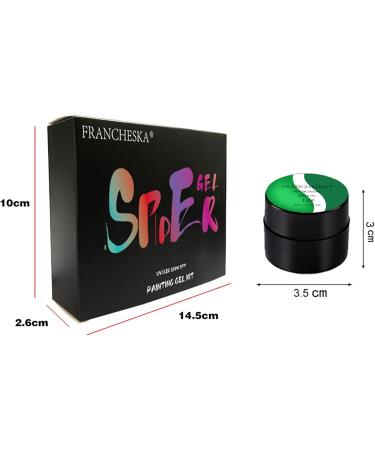 Spider Gel Nail Polish | Odorless Glow in The Dark Spider Gel - 8ml Nail Art Liner Gel Highlight Nails Manicure Kit Beautiful for Home DIY Nail Salon Dedaiby - Buy Online on GoSupps.com