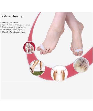 Sebs Overlapping Thumb Corrector Toe Spacers - Double Hole Toe Separator for Pain Relief - Soft Material, Stretchers Care Tool - Color 4, 3x1cm (4 Pack) - Buy Online on GoSupps.com