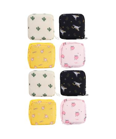 Lurrose 8 pieces storage bag for women's bandages menstrual bag women bricks. Collecting bag bags orghanizer bag girls cosmetics oxford fabric container