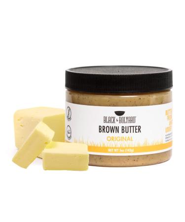 Black & Bolyard Original Brown Butter - Non-GMO, Sugar-free, Salt-Free, Grass-fed Butter - Caramelized & Seasoned - Gluten Free Ghee Butter/Clarified Butter Alternative - 5 Ounces Original 8 Ounce (Pack of 1)