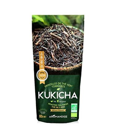 Aromandise Kukicha Organic Roasted Green Tea Twigs - Bag 80g