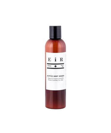 EiR NYC Active Body Wash | Hydrating Shower Gel Body Cleanser with Deeply Moisturizing Aloe Leaf & Olive Oil | Notes of Sage Rosemary & Lemongrass All Natural | Sulfate Phthalate & Paraben Free 8oz