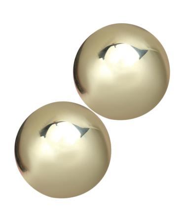1 pair of decorative handballs baoding fitness ball practical balls hand training ball copper health balls bull massage ringing baoding balls small ball massage brass brass
