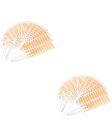 minkissy 2 Sets Double Eyelid Sticker Set Eyelid Shaping Tapes Girl Stickers Double Sided Eyelid Tape Double Eyelid Tape Traceless Eye Lift Strips Lasting Fiber Material Cosmetics