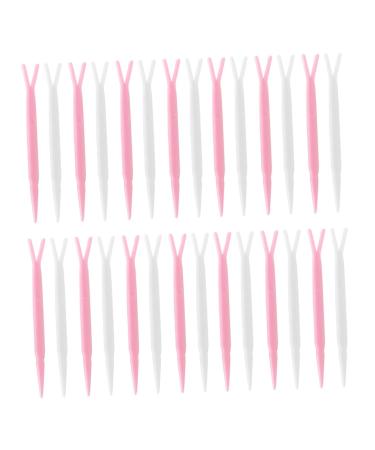 minkissy 100pcs Double Eyelid Y-shaped Fork Makeup Tape Makeup Tools Makeup Applicator Double-fold Eyelid Cosmetic Supplies Makeup Fork Eyelid Sticker y Fork Make up Tweezers Abs