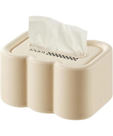 Tissue Box Holder - Wet Wipes Box Holder Dispenser Case Rectangular Wet Wipes Case with Lid for Tissue Bathroom Wet Wipes Countertop Room Night Stand Cream Color - Buy Online on GoSupps.com