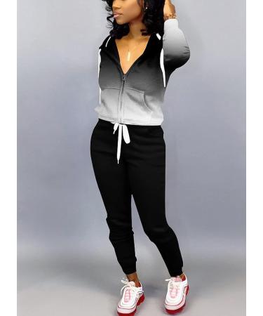 Mrskoala Women's 2-Piece Sweatpants Set in Black - Size XL | Lounge Jogging Suit Tracksuit for Ultimate Comfort - Buy Online on GoSupps.com