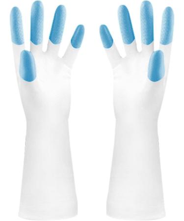 Dishwashing Gloves Women's Waterproof Rubber Latex Thin Kitchen Durable Laundry Rubber Household Cleaning Household Lan - Buy Online on GoSupps.com