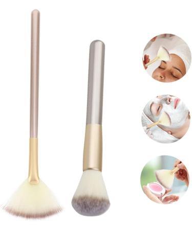 POPETPOP 3 Sets Makeup Brush Cosmetics Brush Face Makeup Brush Applicator Facial Tools Face Wash Brush Powder Highlight Lip Brush Corrugated Silk Nylon Wool Woman - Buy Online on GoSupps.com