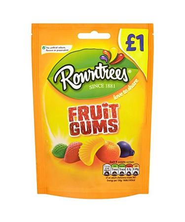 Rowntree's ROWNTREE'S Pack of 12 Fruit Flavored Gummies 120g