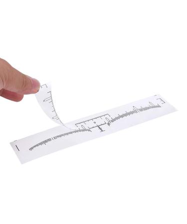 100Pcs Disposable Eyebrow Ruler Sticker - Microblading Measureing Tool - Buy Online on GoSupps.com