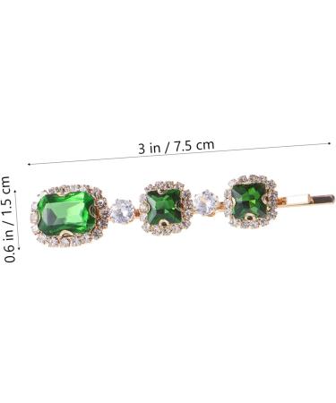 Gogogmee 1 Crystal Pearl Hair Clip Diamond Hair Clips Green Rhinestones Green Rhinestone Hair Barrettes Bridal Hair Accessories Bobby Hair Barrette Wedding Hair Clips Rhinestone Clips Alloy - Buy Online on GoSupps.com