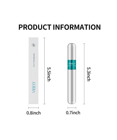 2 Pack Waterproof 2 in 1 Mascara for 5x Longer Lashes - Natural Lengthening & Thickening Effect - No Clumping - Superstrong 4D Silk Fiber Mascara Makeup (2 Pack) - Buy Online on GoSupps.com