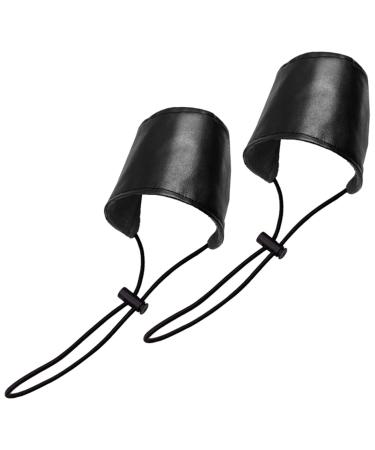 NOLITOY 2 Pairs Heel Protector Shoe Bottom Protector Heel Guards for Shoes Heel Guards for Womens Shoes Boot Guard High Heels Boots for Women Rubber Men and Women Heel Pad Leather Unique