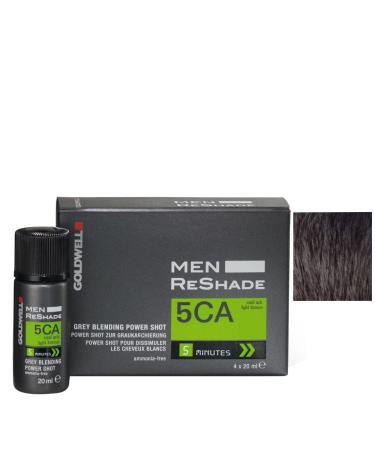Goldwell for Men Reshade Grauhaarkaschierung 5CA Shot 4 x 20 ml 5CA 5 ml (4Pack)