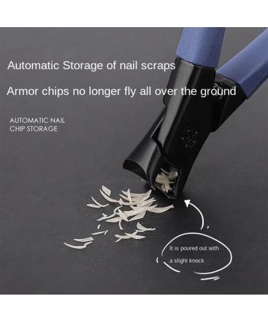 Anti-Splash Nail Clippers Thick Hard Nail Special Nail Clippers Single Nail Clippers Large Size Household Nail Clippers (Color : Blue) - Buy Online on GoSupps.com