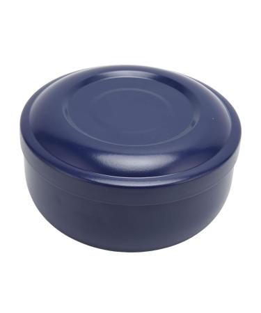 Men's Dark Blue Wide-Necked Plastic Soap Bowl - Perfect for Shaving Soap and Foam - Buy Online on GoSupps.com